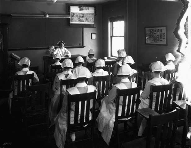Nurses in classroom - 1925
