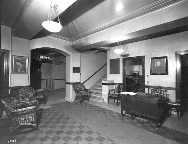Abbott Hospital lobby in 1928